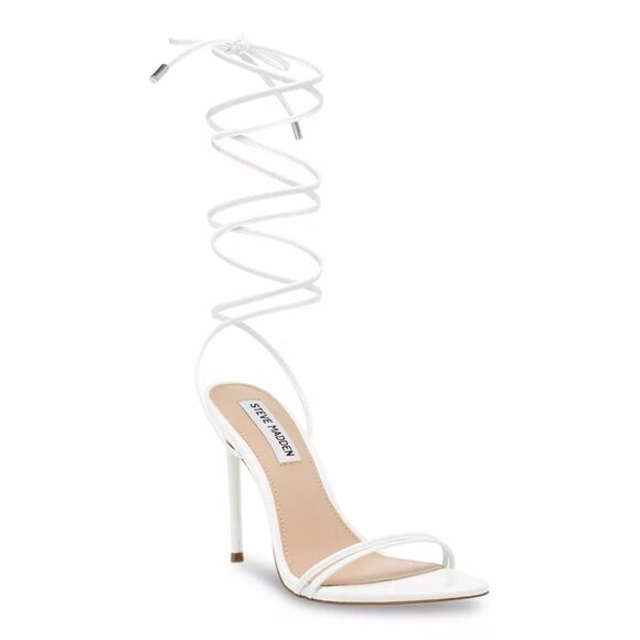 Steve Madden White Flamin Sandal (8) - Picture 2 of 12